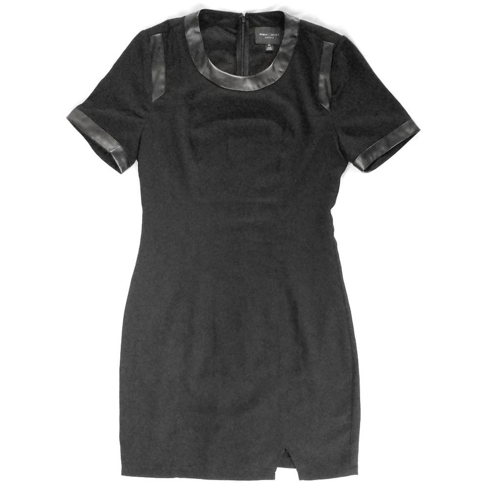 🖤Romeo & Juliet Couture Faux-Leather Dress